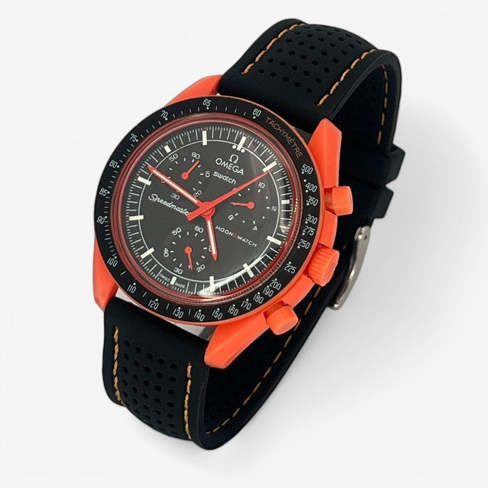 Bracelet MoonSwatch Premium en Caoutchouc Perforé