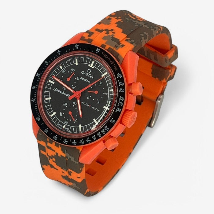Bracelet MoonSwatch en Caoutchouc Militaire