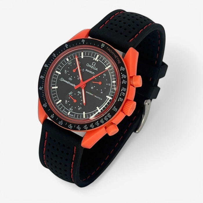 Bracelet MoonSwatch Premium en Caoutchouc Perforé