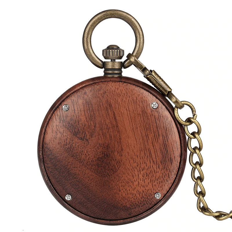 Montre à Gousset En Bois