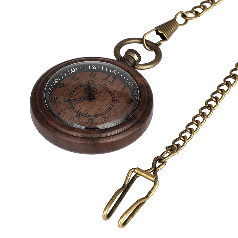 Montre à Gousset En Bois