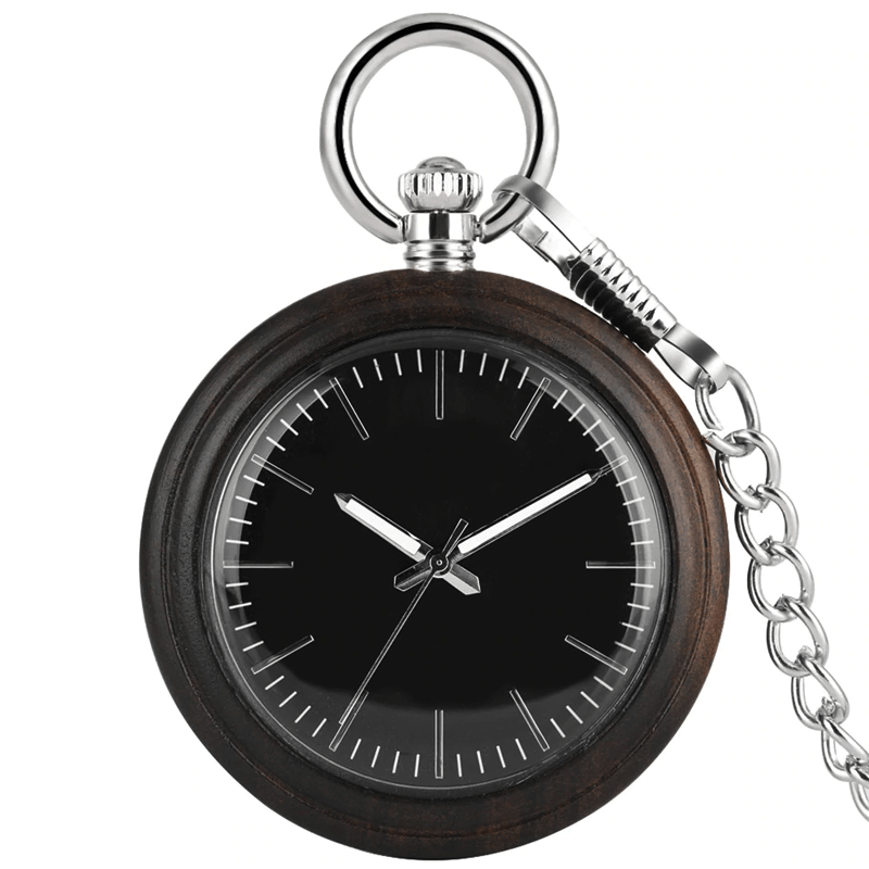 Montre À Gousset Noir Intemporel