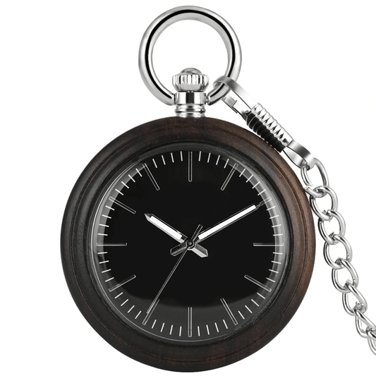 Montre À Gousset Noir Intemporel