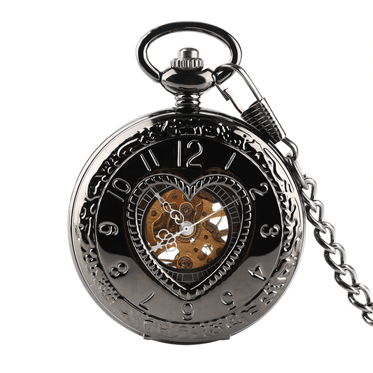 Montre à gousset cœur