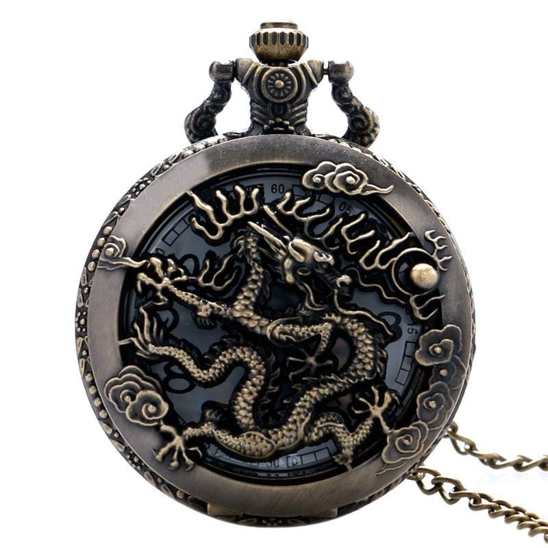 Montre À Gousset Dragon Japonais