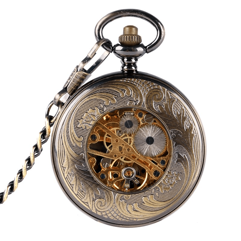 Montre à Gousset Femme Fleur Bohème