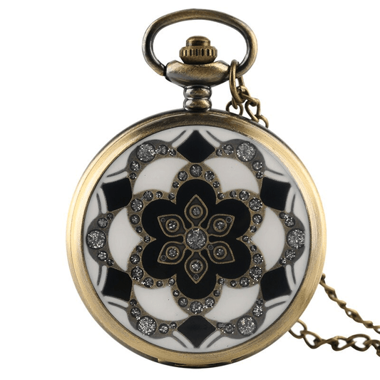 montre à gousset fleur