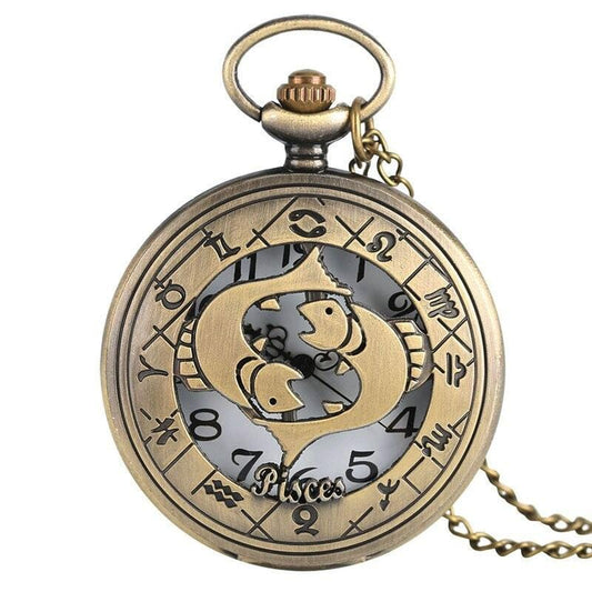 Montre À Gousset Homme Signe Poisson