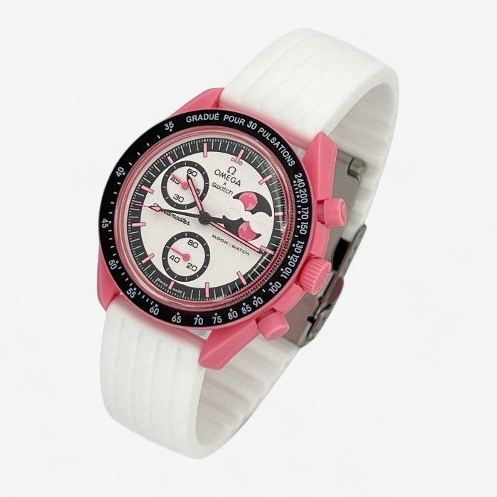 Bracelet MoonSwatch en Caoutchouc Nervuré