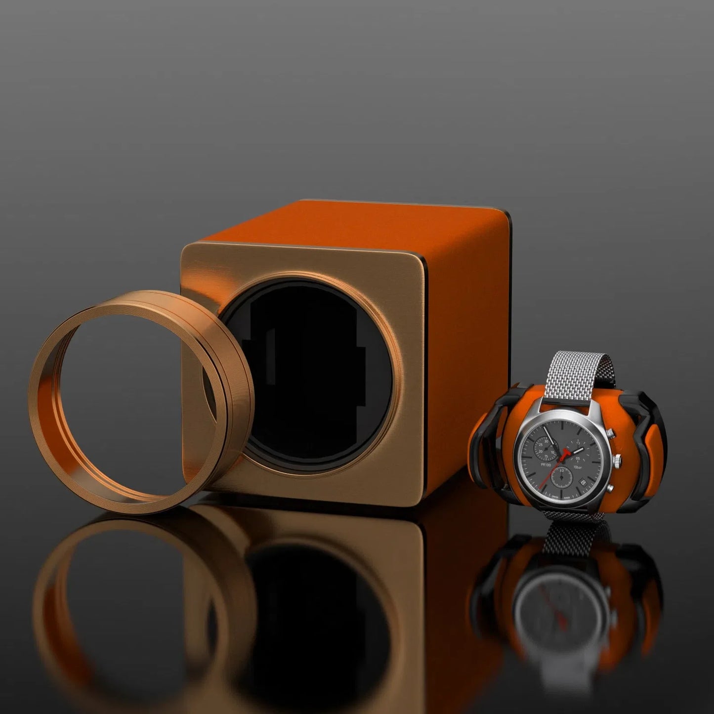 Remontoir Montre DUKWIN Abricot