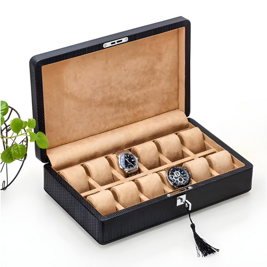 Boîte à Montre - Obsidienne Temporelle™ Beige