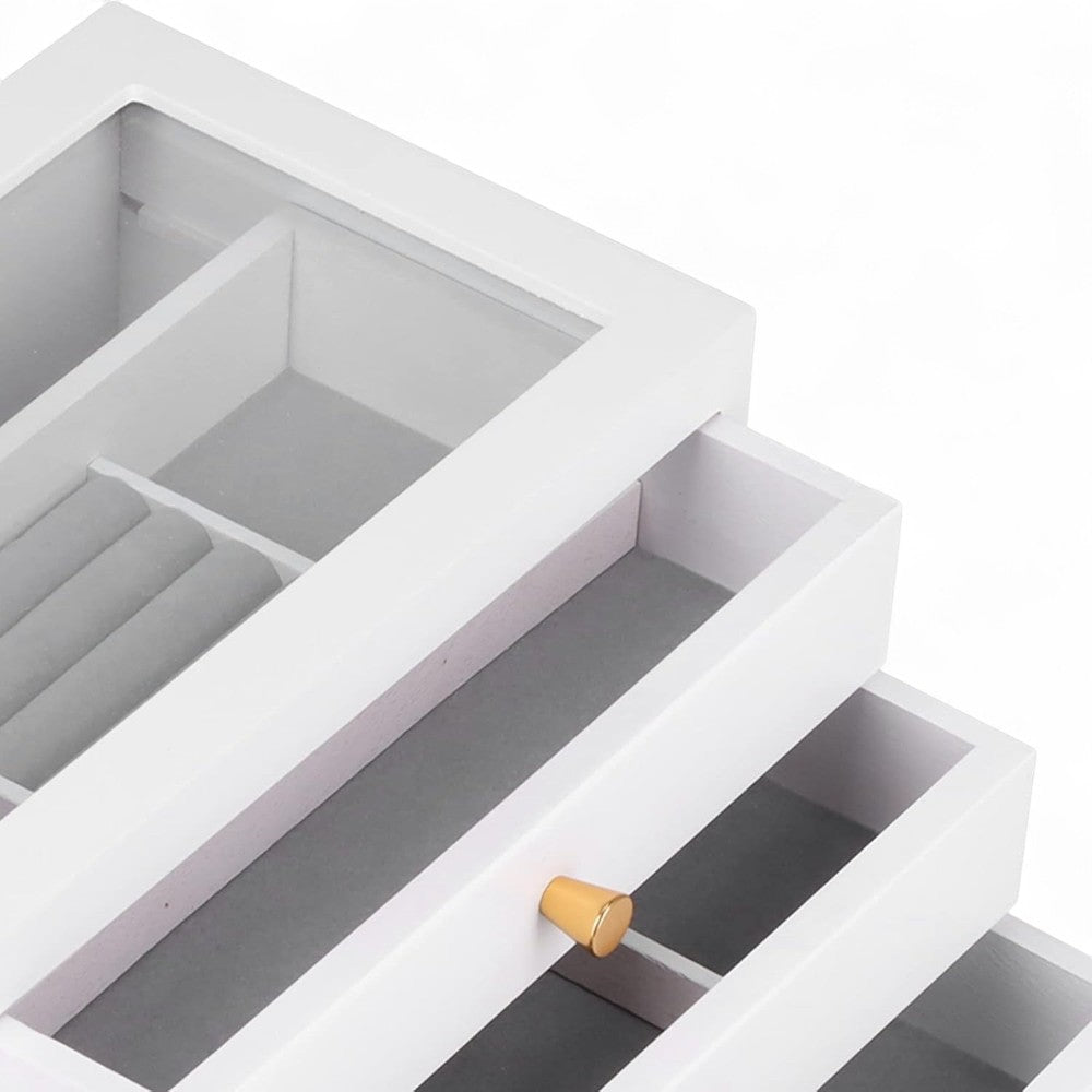 Boîte À Bijoux Vintage 3 Tiroirs