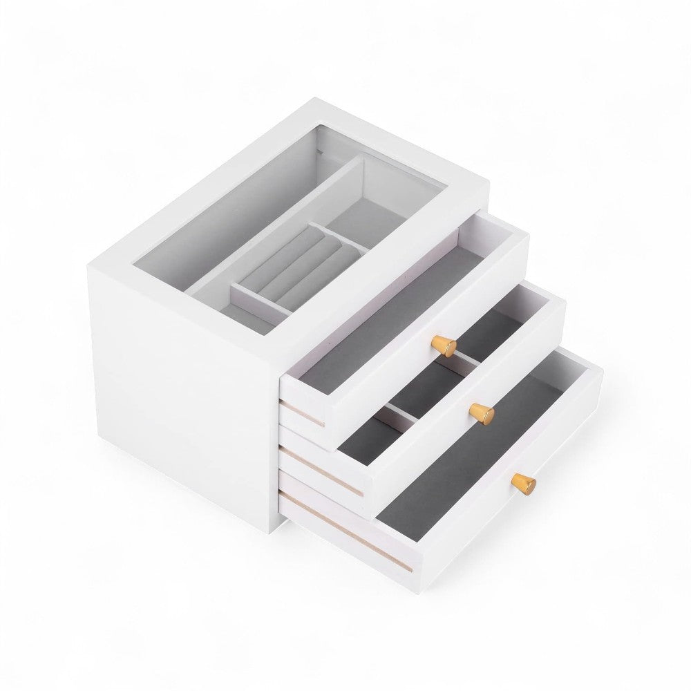 Boîte À Bijoux Vintage 3 Tiroirs