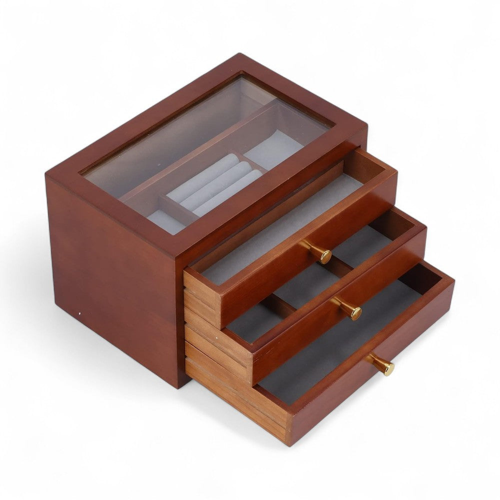 Boîte À Bijoux Vintage 3 Tiroirs