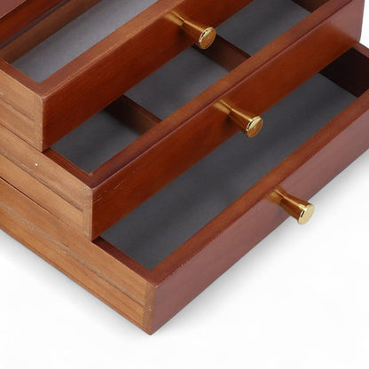 Boîte À Bijoux Vintage 3 Tiroirs