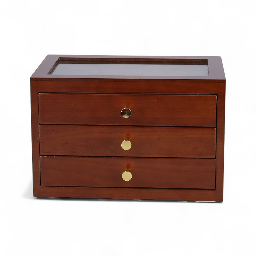 Boîte À Bijoux Vintage 3 Tiroirs