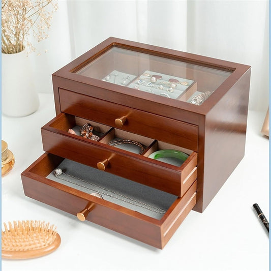 Boîte À Bijoux Vintage 3 Tiroirs