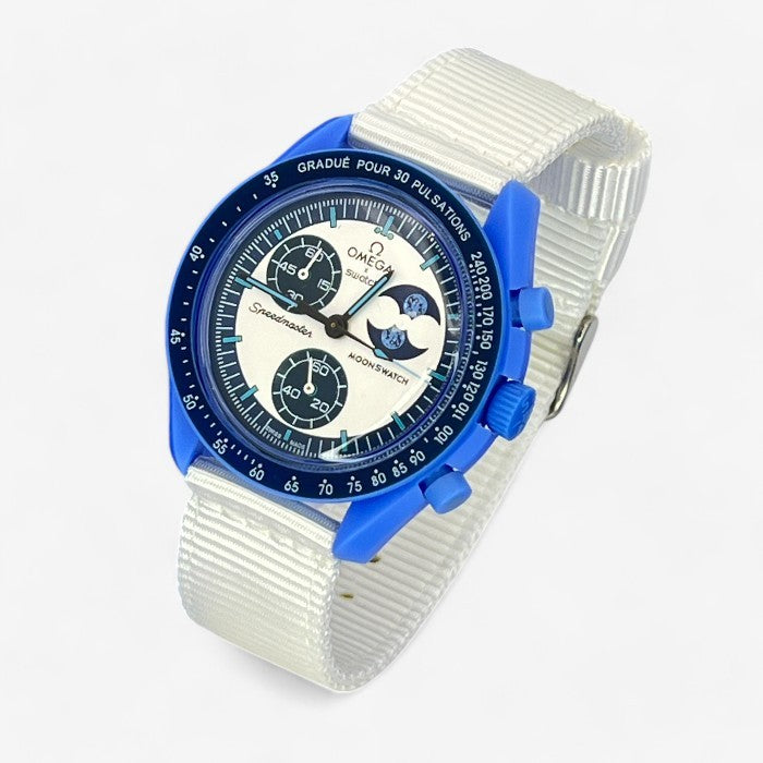 Bracelet Moonswatch Mission to the Super Blue Moonphase