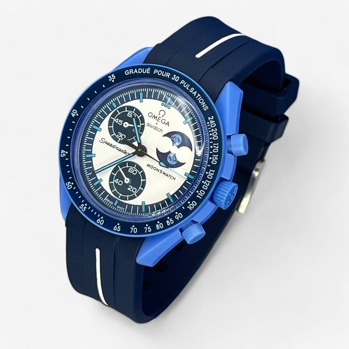 Bracelet Moonswatch Mission to the Super Blue Moonphase