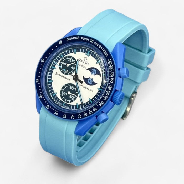 Bracelet Moonswatch Mission to the Super Blue Moonphase