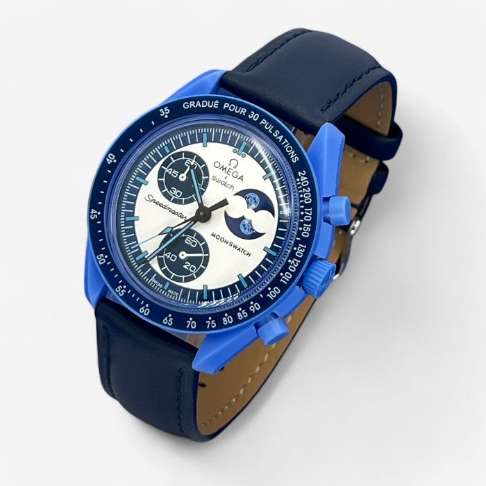 Bracelet Moonswatch Mission to the Super Blue Moonphase