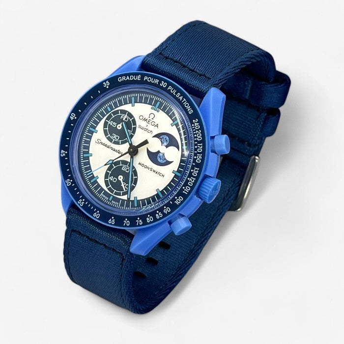 Bracelet Moonswatch Mission to the Super Blue Moonphase
