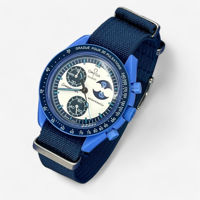 Bracelet Moonswatch Mission to the Super Blue Moonphase