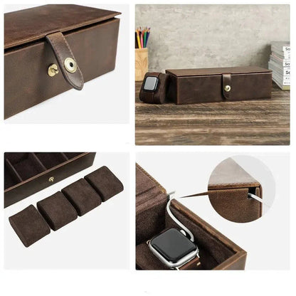 BOITE À MONTRE Coffret Cuir Quatuor