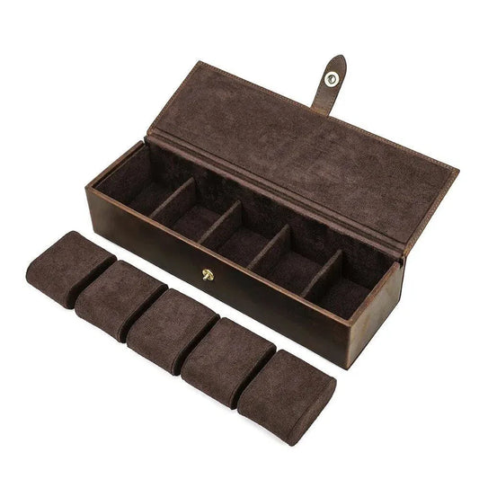 BOITE À MONTRE Coffret Cuir Quintuor