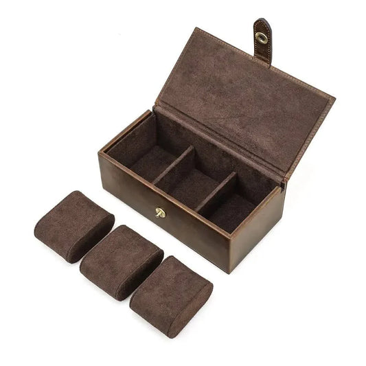 BOITE À MONTRE Coffret Cuir Trio