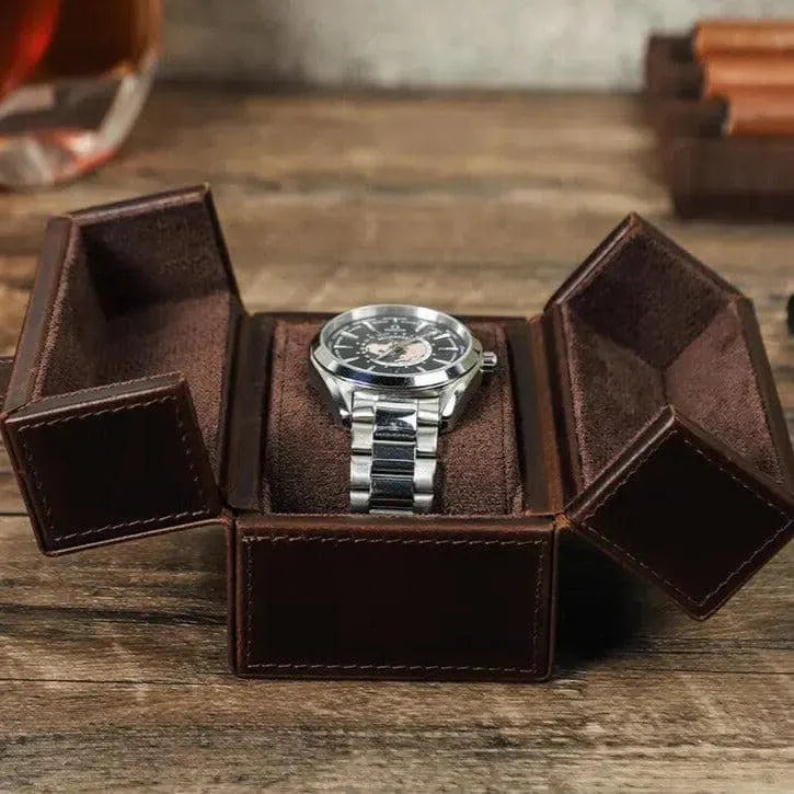 BOITE À MONTRE Cuir Mystère