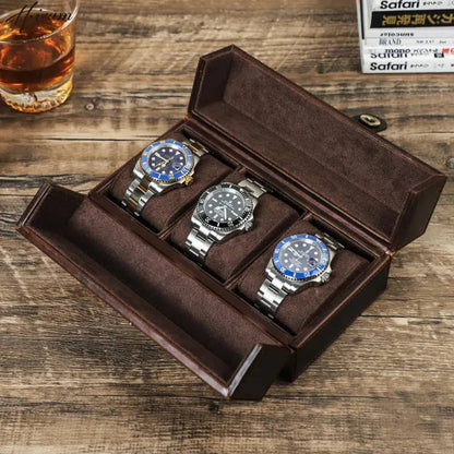 BOITE À MONTRE Cuir Mystère Trio