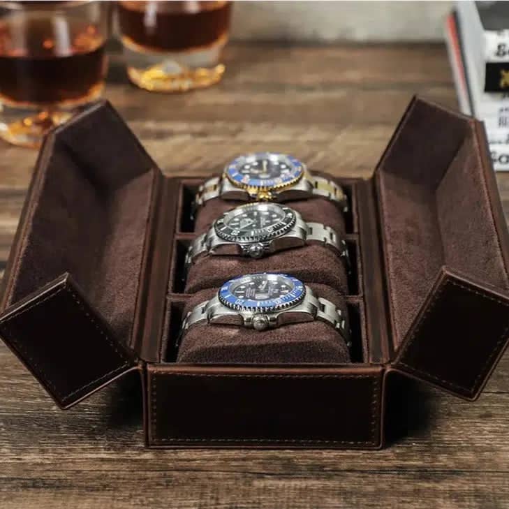 BOITE À MONTRE Cuir Mystère Trio