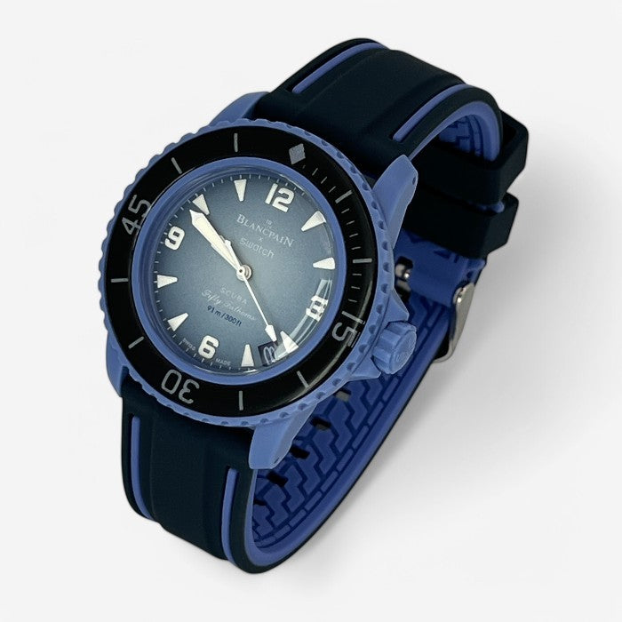 Bracelet Blancpain x Swatch en Caoutchouc 2 bandes