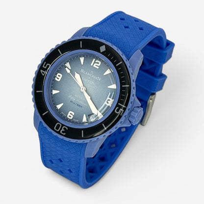 Bracelet Blancpain x Swatch en Caoutchouc à Carreaux
