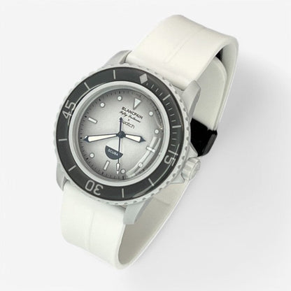 Bracelet Blancpain x Swatch en Caoutchouc à Clips