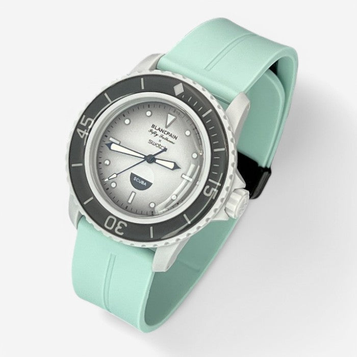 Bracelet Blancpain x Swatch en Caoutchouc à Clips