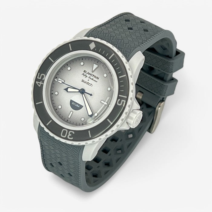 Bracelet Blancpain x Swatch en Caoutchouc à Carreaux