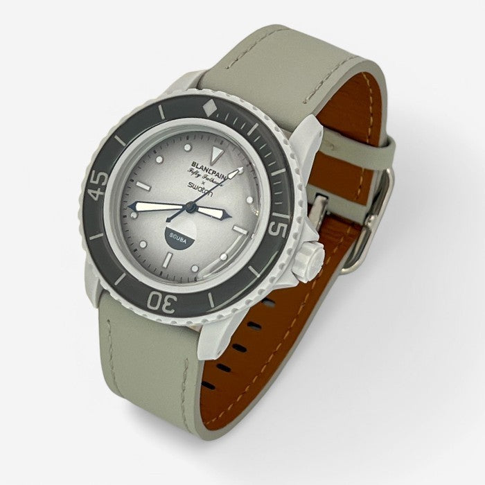 Bracelet Blancpain x Swatch Design en Cuir Véritable