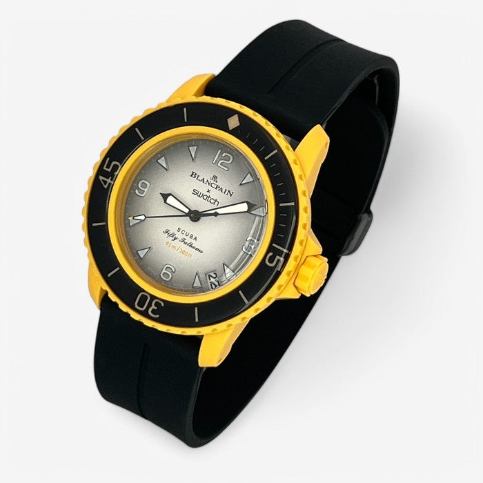 Bracelet Blancpain x Swatch en Caoutchouc à Clips