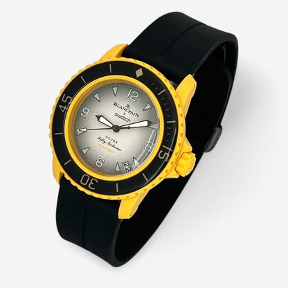Bracelet Blancpain x Swatch en Caoutchouc à Clips