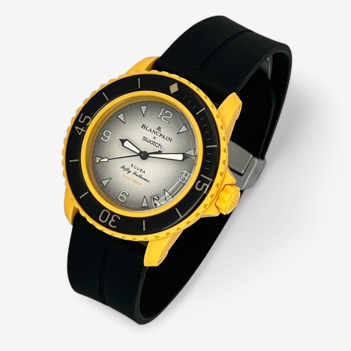 Bracelet Blancpain x Swatch en Caoutchouc à Clips