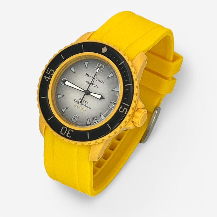 Bracelet Blancpain x Swatch en Caoutchouc Uni
