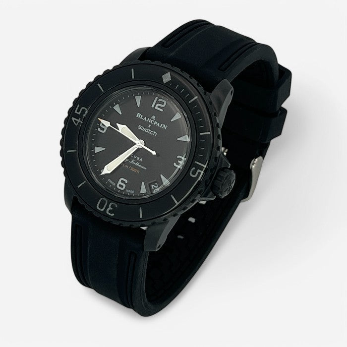 Bracelet Blancpain x Swatch en Caoutchouc 2 bandes