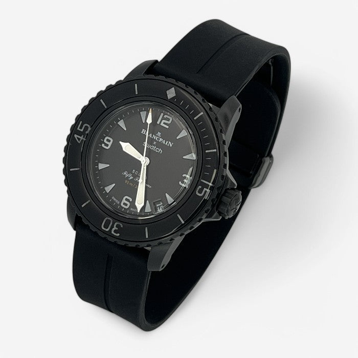 Bracelet Blancpain x Swatch en Caoutchouc à Clips