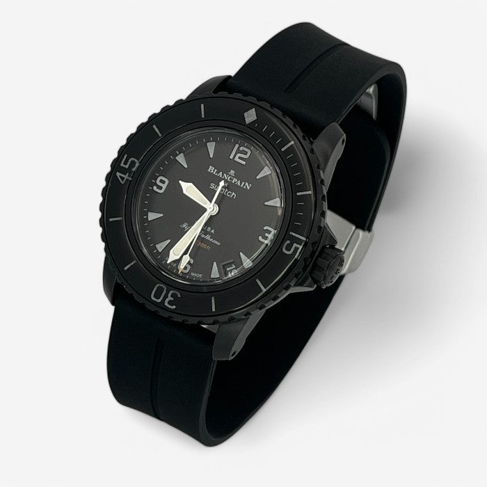 Bracelet Blancpain x Swatch en Caoutchouc à Clips