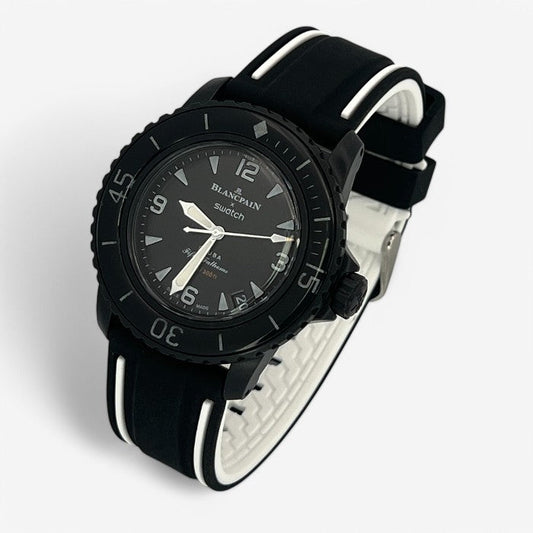 Bracelet Blancpain x Swatch en Caoutchouc 2 bandes