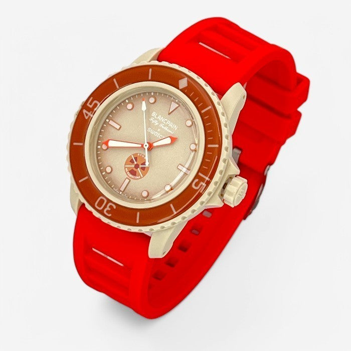 Bracelet Blancpain x Swatch Caoutchouc / Silicone