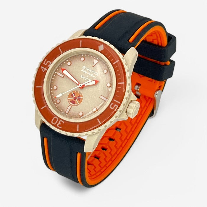 Bracelet Blancpain x Swatch en Caoutchouc 2 bandes