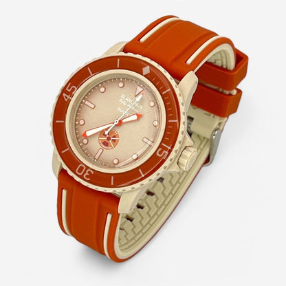 Bracelet Blancpain x Swatch en Caoutchouc 2 bandes